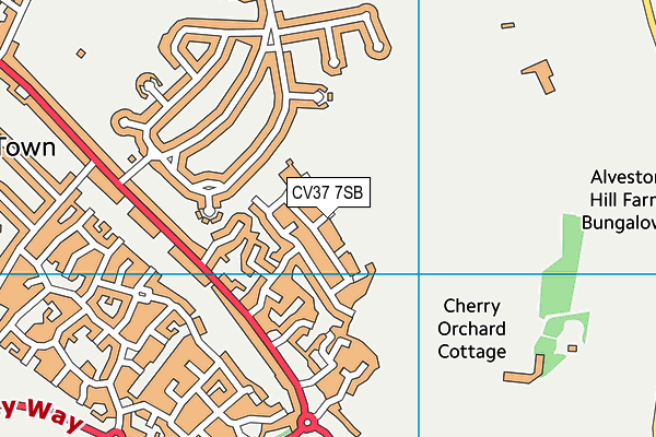 CV37 7SB map - OS VectorMap District (Ordnance Survey) CV37 7SB map - OS VectorMap District (Ordnance Survey)