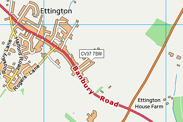 CV37 7SW map - OS VectorMap District (Ordnance Survey) CV37 7SW map - OS VectorMap District (Ordnance Survey)