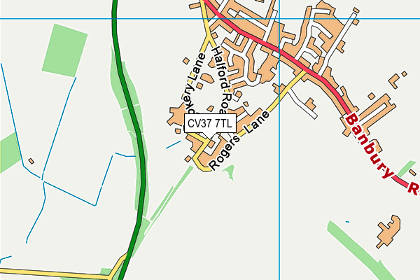 CV37 7TL map - OS VectorMap District (Ordnance Survey) CV37 7TL map - OS VectorMap District (Ordnance Survey)