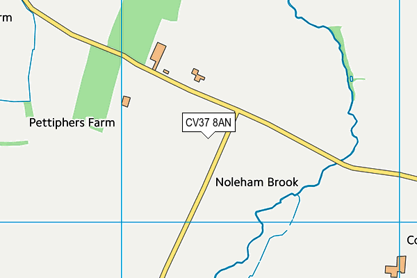 CV37 8AN map - OS VectorMap District (Ordnance Survey) CV37 8AN map - OS VectorMap District (Ordnance Survey)