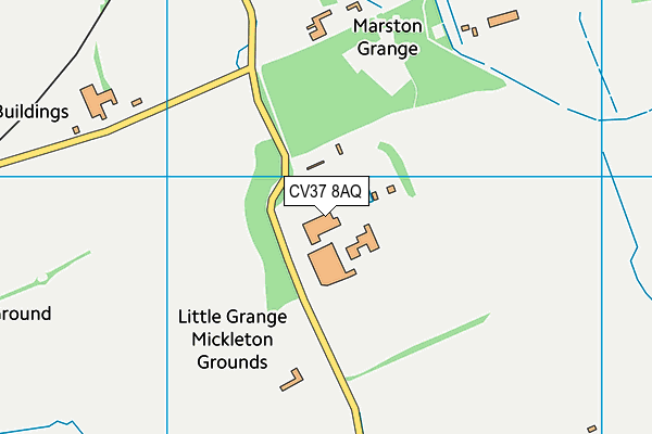 CV37 8AQ map - OS VectorMap District (Ordnance Survey) CV37 8AQ map - OS VectorMap District (Ordnance Survey)