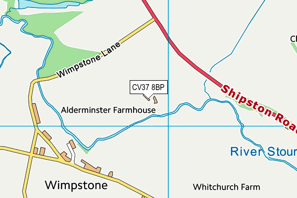 CV37 8BP map - OS VectorMap District (Ordnance Survey)