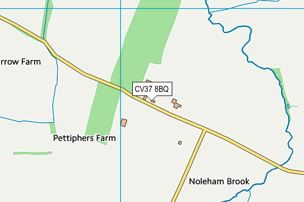 CV37 8BQ map - OS VectorMap District (Ordnance Survey) CV37 8BQ map - OS VectorMap District (Ordnance Survey)