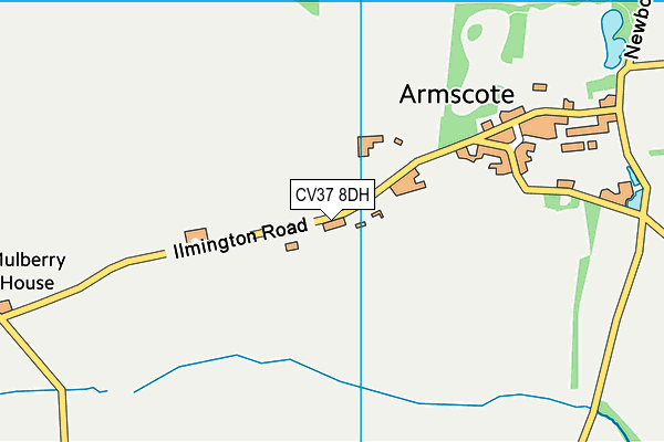 CV37 8DH map - OS VectorMap District (Ordnance Survey) CV37 8DH map - OS VectorMap District (Ordnance Survey)