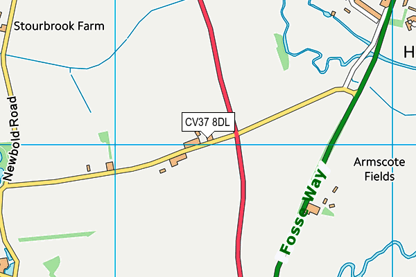 CV37 8DL map - OS VectorMap District (Ordnance Survey) CV37 8DL map - OS VectorMap District (Ordnance Survey)