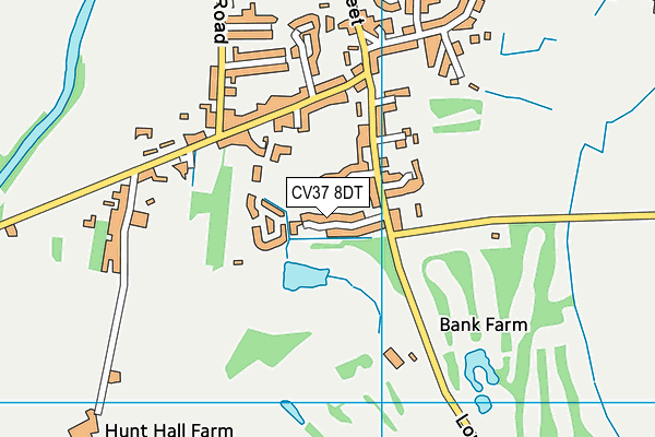CV37 8DT map - OS VectorMap District (Ordnance Survey)