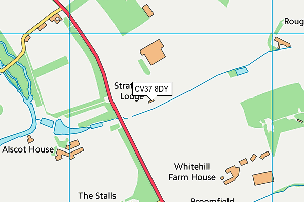 CV37 8DY map - OS VectorMap District (Ordnance Survey) CV37 8DY map - OS VectorMap District (Ordnance Survey)