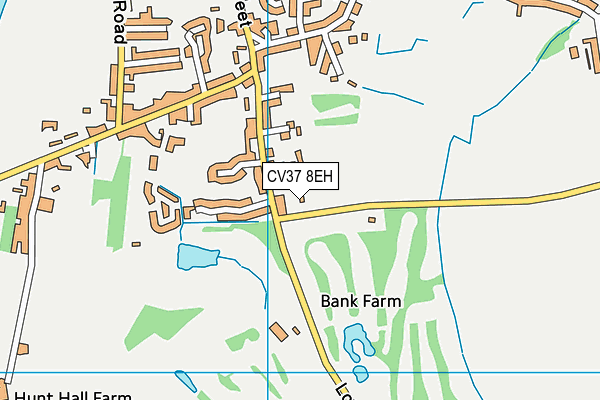 CV37 8EH map - OS VectorMap District (Ordnance Survey) CV37 8EH map - OS VectorMap District (Ordnance Survey)