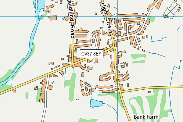 CV37 8EY map - OS VectorMap District (Ordnance Survey) CV37 8EY map - OS VectorMap District (Ordnance Survey)