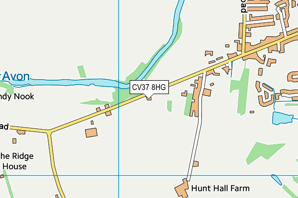 CV37 8HG map - OS VectorMap District (Ordnance Survey) CV37 8HG map - OS VectorMap District (Ordnance Survey)