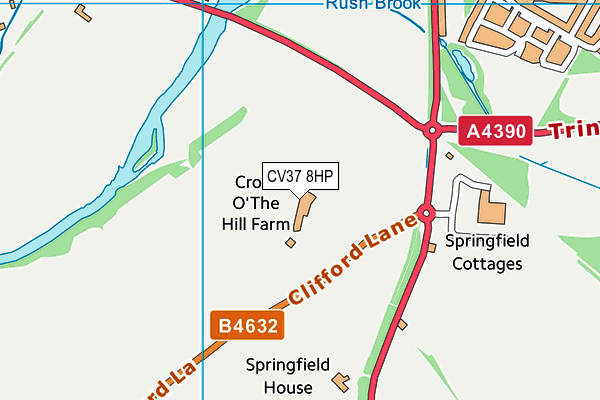CV37 8HP map - OS VectorMap District (Ordnance Survey) CV37 8HP map - OS VectorMap District (Ordnance Survey)