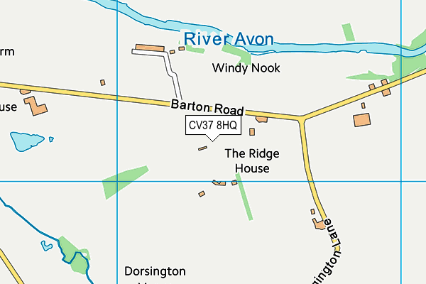 CV37 8HQ map - OS VectorMap District (Ordnance Survey) CV37 8HQ map - OS VectorMap District (Ordnance Survey)