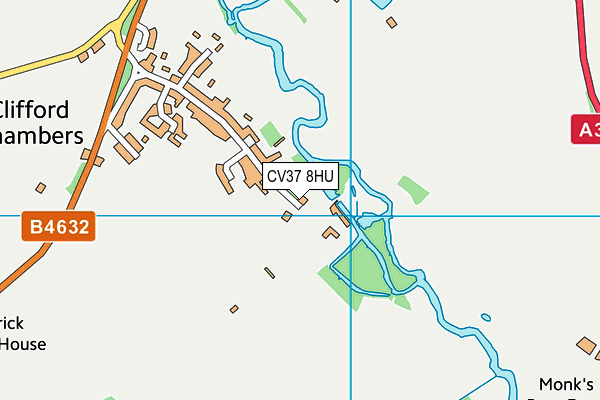 CV37 8HU map - OS VectorMap District (Ordnance Survey) CV37 8HU map - OS VectorMap District (Ordnance Survey)
