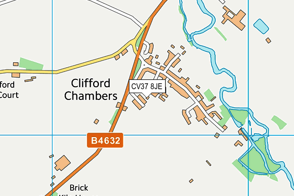 CV37 8JE map - OS VectorMap District (Ordnance Survey) CV37 8JE map - OS VectorMap District (Ordnance Survey)