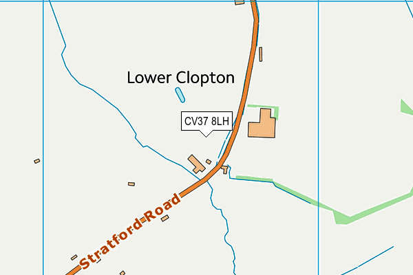 CV37 8LH map - OS VectorMap District (Ordnance Survey) CV37 8LH map - OS VectorMap District (Ordnance Survey)