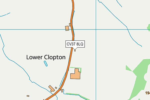 CV37 8LQ map - OS VectorMap District (Ordnance Survey) CV37 8LQ map - OS VectorMap District (Ordnance Survey)