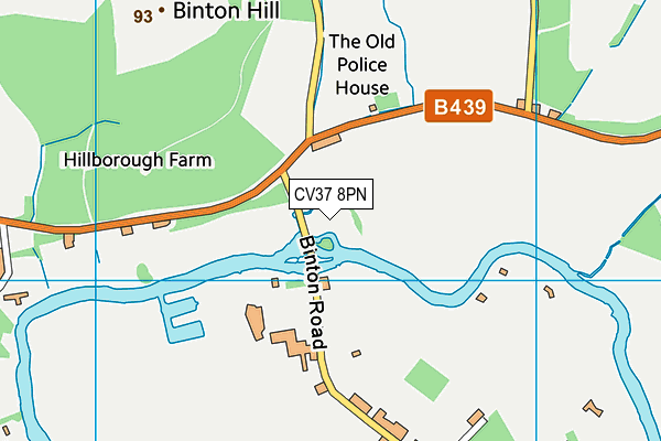 CV37 8PN map - OS VectorMap District (Ordnance Survey) CV37 8PN map - OS VectorMap District (Ordnance Survey)