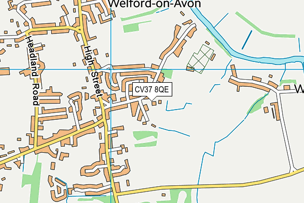 CV37 8QE map - OS VectorMap District (Ordnance Survey) CV37 8QE map - OS VectorMap District (Ordnance Survey)