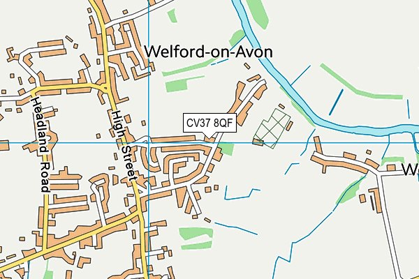 CV37 8QF map - OS VectorMap District (Ordnance Survey) CV37 8QF map - OS VectorMap District (Ordnance Survey)