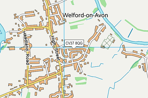 CV37 8QG map - OS VectorMap District (Ordnance Survey) CV37 8QG map - OS VectorMap District (Ordnance Survey)