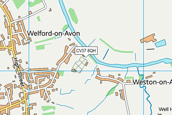 CV37 8QH map - OS VectorMap District (Ordnance Survey) CV37 8QH map - OS VectorMap District (Ordnance Survey)