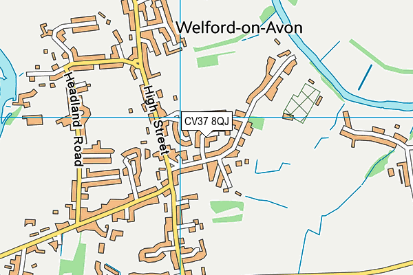 CV37 8QJ map - OS VectorMap District (Ordnance Survey) CV37 8QJ map - OS VectorMap District (Ordnance Survey)