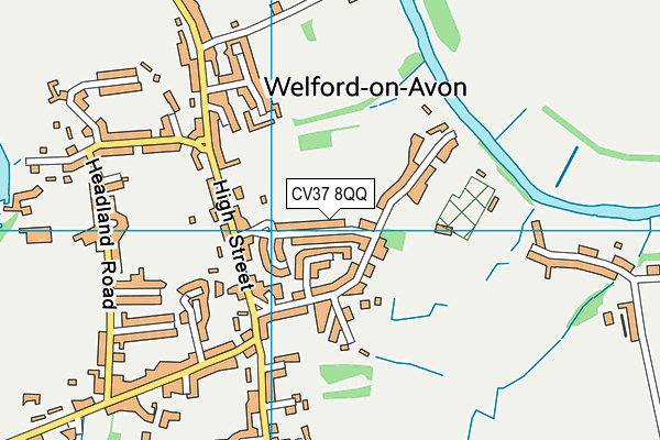 CV37 8QQ map - OS VectorMap District (Ordnance Survey) CV37 8QQ map - OS VectorMap District (Ordnance Survey)