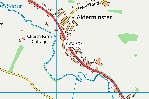 CV37 8QX map - OS VectorMap District (Ordnance Survey) CV37 8QX map - OS VectorMap District (Ordnance Survey)
