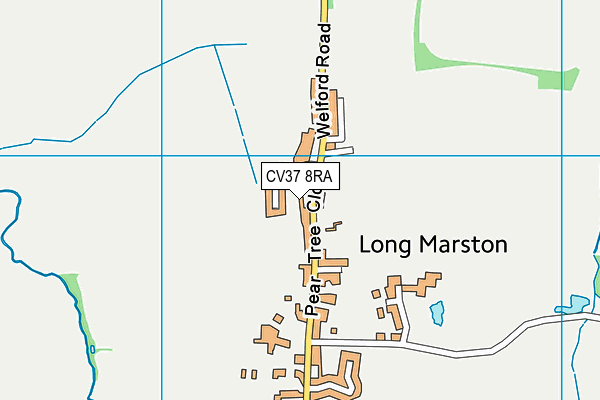 CV37 8RA map - OS VectorMap District (Ordnance Survey) CV37 8RA map - OS VectorMap District (Ordnance Survey)