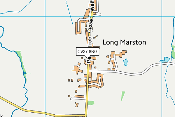 CV37 8RG map - OS VectorMap District (Ordnance Survey) CV37 8RG map - OS VectorMap District (Ordnance Survey)