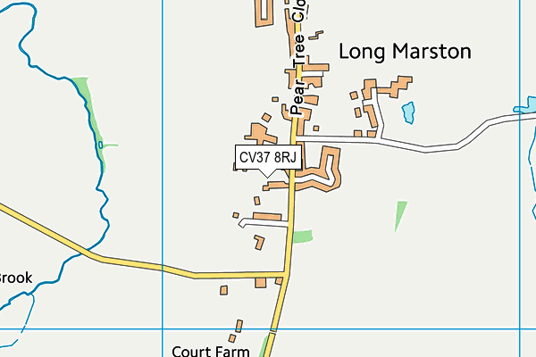 CV37 8RJ map - OS VectorMap District (Ordnance Survey) CV37 8RJ map - OS VectorMap District (Ordnance Survey)