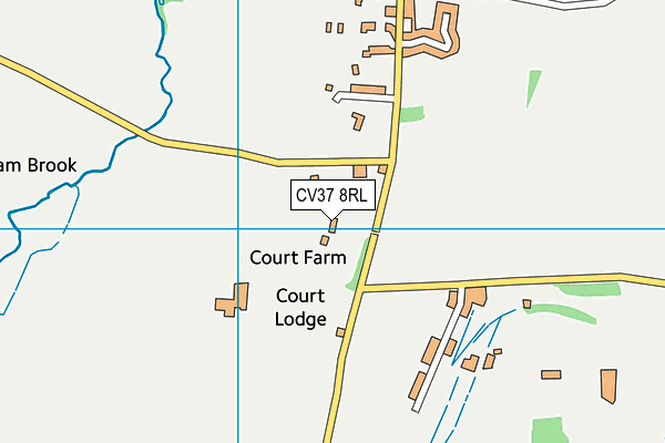 CV37 8RL map - OS VectorMap District (Ordnance Survey) CV37 8RL map - OS VectorMap District (Ordnance Survey)