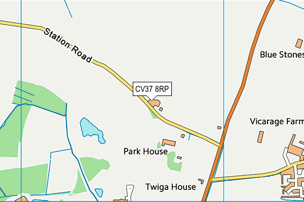 CV37 8RP map - OS VectorMap District (Ordnance Survey) CV37 8RP map - OS VectorMap District (Ordnance Survey)