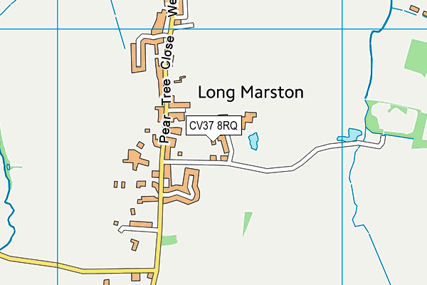 CV37 8RQ map - OS VectorMap District (Ordnance Survey) CV37 8RQ map - OS VectorMap District (Ordnance Survey)
