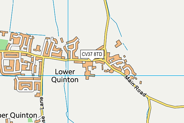 CV37 8TD map - OS VectorMap District (Ordnance Survey) CV37 8TD map - OS VectorMap District (Ordnance Survey)