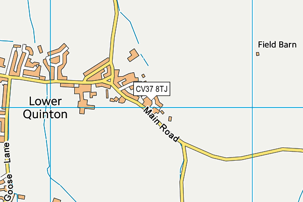 CV37 8TJ map - OS VectorMap District (Ordnance Survey) CV37 8TJ map - OS VectorMap District (Ordnance Survey)