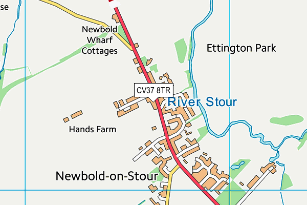 CV37 8TR map - OS VectorMap District (Ordnance Survey) CV37 8TR map - OS VectorMap District (Ordnance Survey)