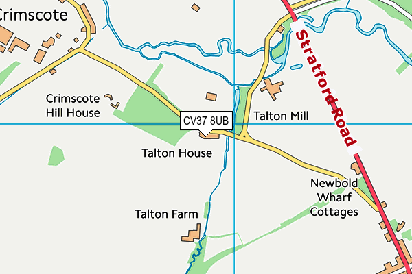 CV37 8UB map - OS VectorMap District (Ordnance Survey) CV37 8UB map - OS VectorMap District (Ordnance Survey)