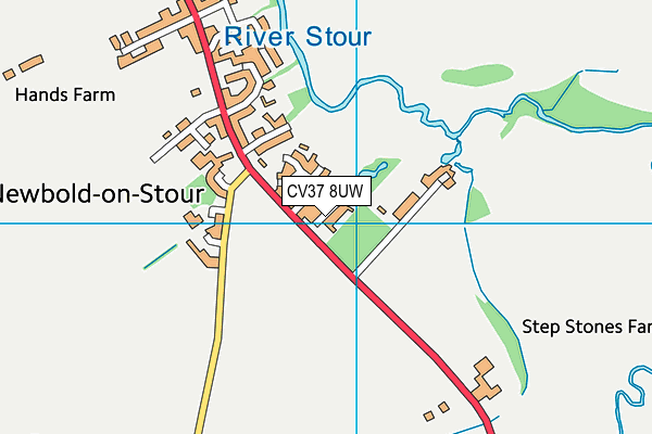 CV37 8UW map - OS VectorMap District (Ordnance Survey)
