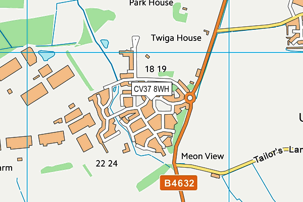 CV37 8WH map - OS VectorMap District (Ordnance Survey) CV37 8WH map - OS VectorMap District (Ordnance Survey)