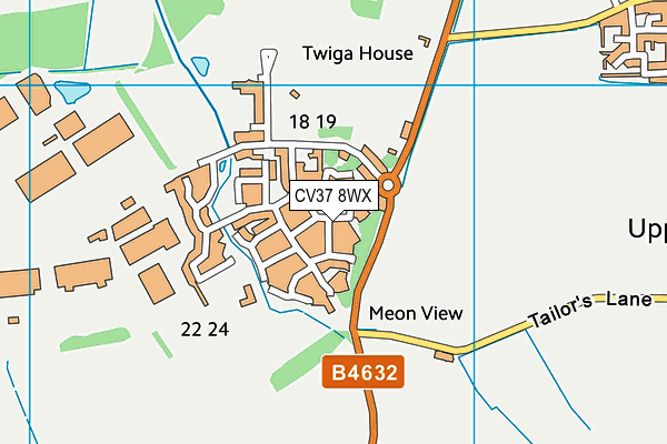 CV37 8WX map - OS VectorMap District (Ordnance Survey) CV37 8WX map - OS VectorMap District (Ordnance Survey)