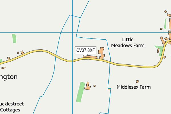 CV37 8XF map - OS VectorMap District (Ordnance Survey) CV37 8XF map - OS VectorMap District (Ordnance Survey)