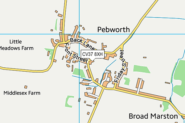 CV37 8XH map - OS VectorMap District (Ordnance Survey) CV37 8XH map - OS VectorMap District (Ordnance Survey)