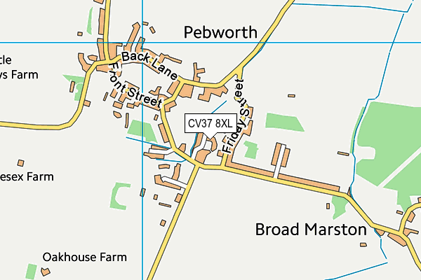 CV37 8XL map - OS VectorMap District (Ordnance Survey) CV37 8XL map - OS VectorMap District (Ordnance Survey)