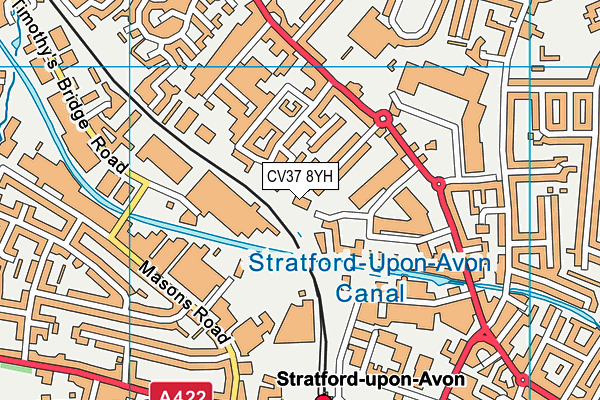 CV37 8YH map - OS VectorMap District (Ordnance Survey) CV37 8YH map - OS VectorMap District (Ordnance Survey)