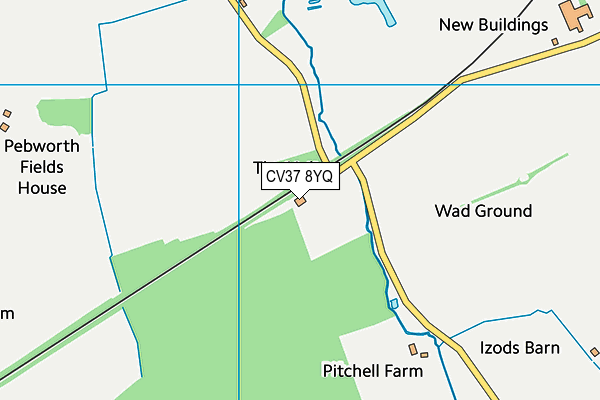 CV37 8YQ map - OS VectorMap District (Ordnance Survey) CV37 8YQ map - OS VectorMap District (Ordnance Survey)