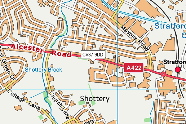 CV37 9DD map - OS VectorMap District (Ordnance Survey) CV37 9DD map - OS VectorMap District (Ordnance Survey)