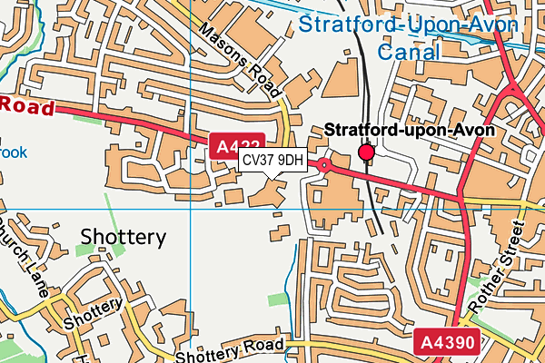 CV37 9DH map - OS VectorMap District (Ordnance Survey) CV37 9DH map - OS VectorMap District (Ordnance Survey)
