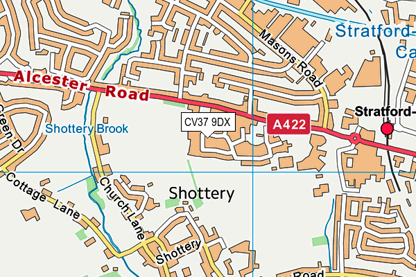 CV37 9DX map - OS VectorMap District (Ordnance Survey) CV37 9DX map - OS VectorMap District (Ordnance Survey)