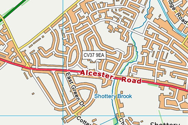 CV37 9EA map - OS VectorMap District (Ordnance Survey) CV37 9EA map - OS VectorMap District (Ordnance Survey)